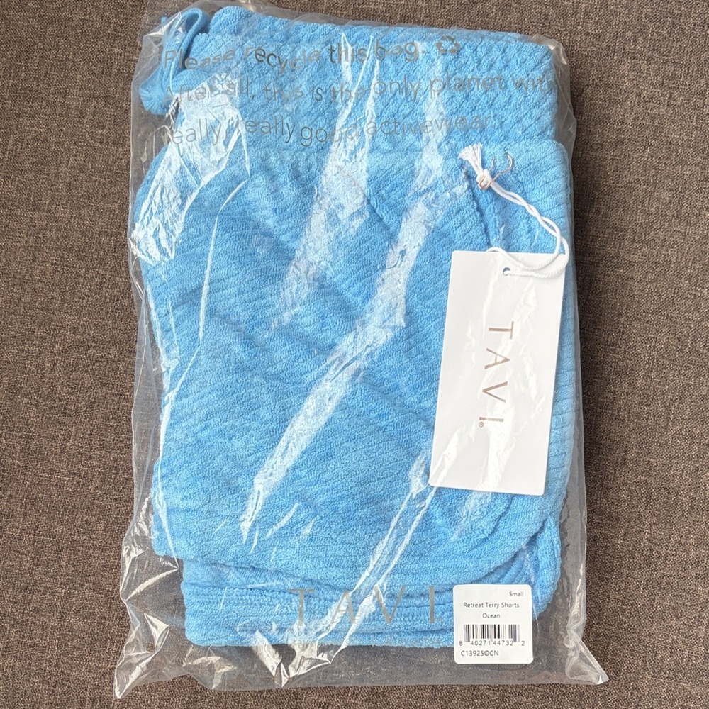 Tavi Women's Blue Terry Shorts